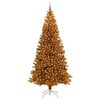 vidaXL Kerstboom met 300 LED met standaard Goud 240 cm PET