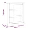 vidaXL Boekenkast 3 schappen 81x29x100 cm grenenhout Corona-stijl wit