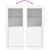 vidaXL Dressoir met LED-verlichting 41x37x100 cm wit