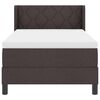 vidaXL Boxspringbed met matras Donkerbruin 190 x 90 cm Stof