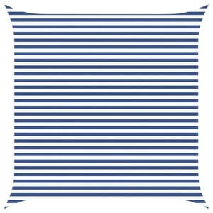 vidaXL Zonneschaduwzeil Blauw en Wit 4 x 4 m 100% Polyester Oxford