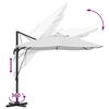 vidaXL Parasol Zand 351 x 250 x 260 cm Polyester en Aluminium