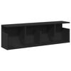 vidaXL Wandkast 100x20x30 cm bewerkt hout zwart