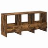 vidaXL Tijdschrift Rek Gerookt eiken 102 x 30 x 45 cm