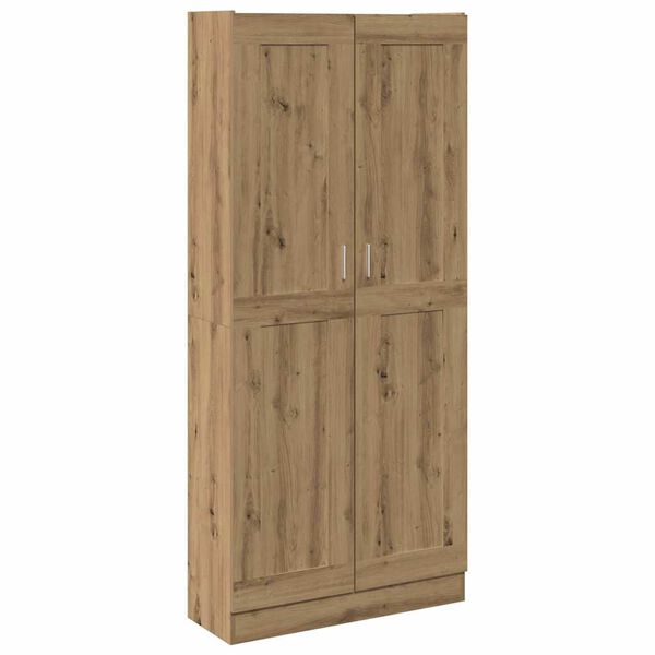 vidaXL Hoge kast 82,5x30,5x185 cm bewerkt hout artisanaal eikenkleur