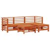 vidaXL Tuin loungeset 5 pcs Wasbruin Massief grenenhout