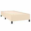 vidaXL Bedframe zonder matras 90x190 cm stof crèmekleurig