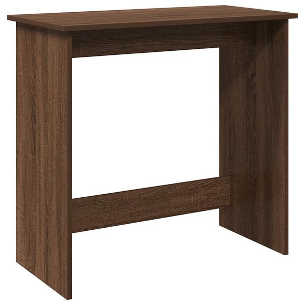 vidaXL Bureau 80x40x75 cm bewerkt hout bruin eikenkleur