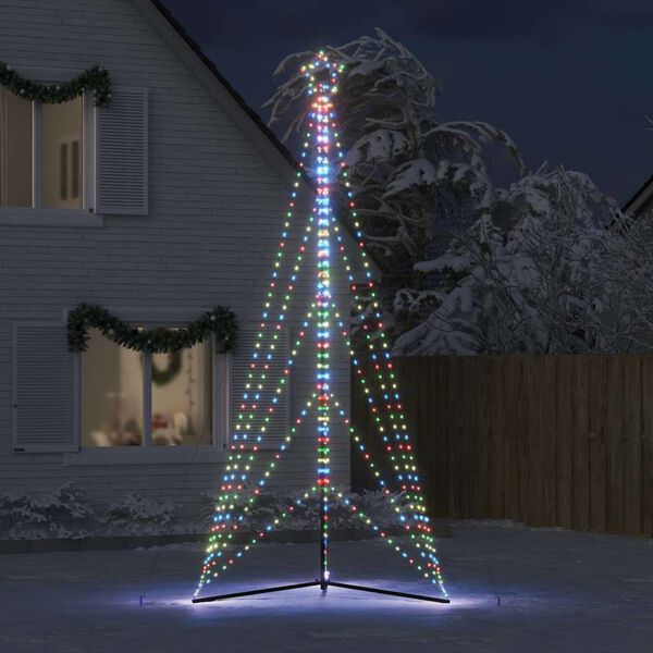 vidaXL LED-kerstboom 615 LEDs kleurrijk 404,5 cm