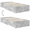 vidaXL Bedframe met hoofdeinde Beton Grijs 90 x 200 cm Bewerkt hout