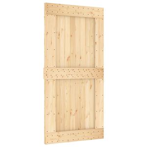 vidaXL Schuifdeur NARVIK 100 x 210 cm (213,5 cm) Naturel en Zwart