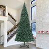vidaXL Artificial Pre-lit Kerstboom met Ballenset Groen 500 cm PVC
