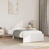 vidaXL Bedframe massief hout wit 90x200 cm