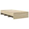 vidaXL Bedframe zonder matras hout sonoma eikenkleurig 100x200 cm
