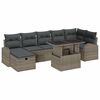 vidaXL Tuin Sofa Set 8 st Grijs poly rattan