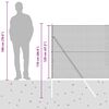 vidaXL Afrasteringspaal Grijs 10 x 1,2 m (12 x 12 mm gaas)
