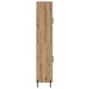 vidaXL Hoge kast 2 pcs Artisan Eiken Bewerkt hout