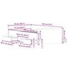 vidaXL Bedframe met hoofdeinde Oud Hout 193 x 78 x 50 cm Bewerkt hout