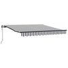 vidaXL Luifel automatisch uittrekbaar 300x250 cm antraciet en wit