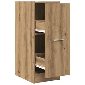 vidaXL Apothekerskast 30x41x77,5 cm bewerkt hout artisanaal eikenkleur