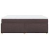 vidaXL Boxspring met matras stof donkerbruin 160x200 cm