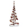 vidaXL LED-kerstboom met kerstballen 80 LEDs warm wit 120 cm