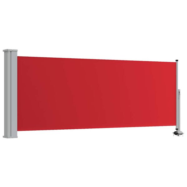 vidaXL Tuinscherm uittrekbaar 100x300 cm rood