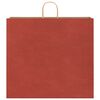 vidaXL Papieren zakken 50 st met hengsels 54x15x49 cm rood
