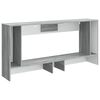 vidaXL Wandtafel Grijze Sonoma 155 x 29 x 74 cm Geconstrueerd hout