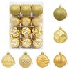 vidaXL Kerstballen set 36 st Goud 6 cm Polystyreen