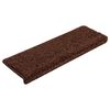 vidaXL Trapmatten 20 st 65x21x4 cm Bruin Rechthoekige Rand
