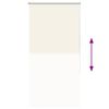 vidaXL Rolgordijn verduisterend gebroken wit 85x130 cm stofbreedte