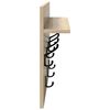vidaXL Wandgemonteerde kapstok met plank Sonoma Eiken 60 x 40 x 12 cm