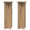 vidaXL Plantenstandaard 2 pcs Artisanaal eiken &Oslash;40 x 100 cm