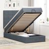 vidaXL Ottoman bed met matrassen en LED's 100x200cm fluweel