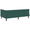 vidaXL Hoekbedframe met Matras met hoofdeinde 2 pcs Groen Fluweel