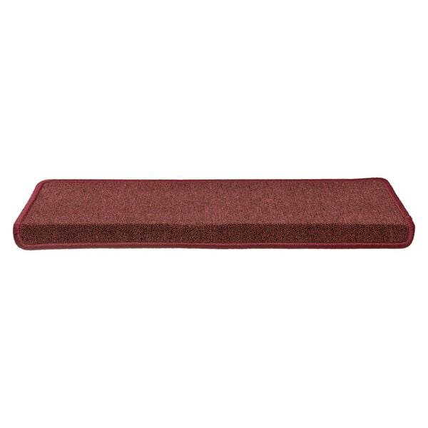 vidaXL Trapmatten 30 st 65x21x4 cm Bordeaux Rechthoekige Rand