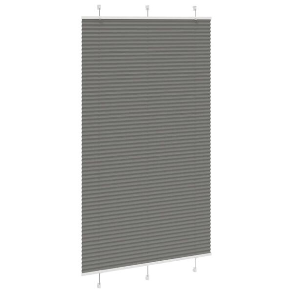vidaXL Pliss&eacute; rolgordijn 120x200 cm stofbreedte 119,4 cm antraciet