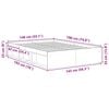 vidaXL Bedframe grijs sonoma eikenkleurig 140x190 cm