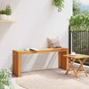 vidaXL Bank Olie naturel 110 x 30 x 45 cm Massief Teakhout