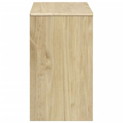 vidaXL Ladekast SAUDA 111x43x73,5 cm massief grenenhout eikenkleurig