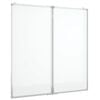 vidaXL Whiteboard magnetisch inklapbaar 100x100x1,7 cm aluminium