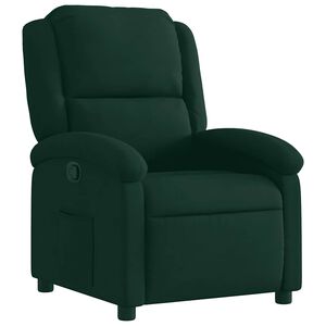 vidaXL Fauteuil verstelbaar fluweel donkergroen
