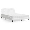 vidaXL Bed "Viana" met matras kunstleer wit 140x190 cm