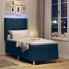 vidaXL Boxspring bed met matras Blauw 80 x 200 cm Stof