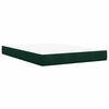 vidaXL Boxspring met matras fluweel donkergroen 160x200 cm