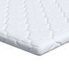 vidaXL Kokos Topper Wit 200 x 200 cm Jacquard stof