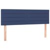 vidaXL Boxspring met matras stof blauw 140x190 cm