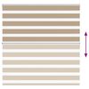 vidaXL Zebra Blind 145x100 cm stofbreedte 140,9 cm polyester zandbruin
