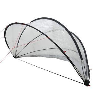 vidaXL Pooldome 405 x 405 x 192 cm PVC Doorzichtig